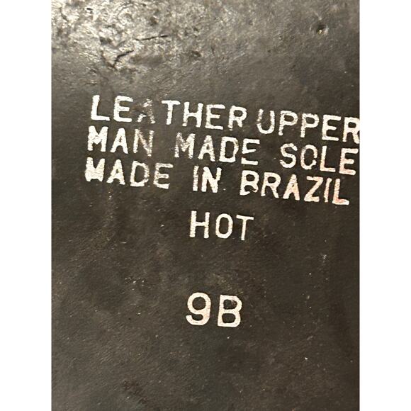 Cool Retro Alec Mesh Peep Toe Leather Heels Brazilian Size 9 FLAWS Plz Read. - Picture 10 of 10